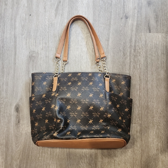 Beverly Hills Polo Club Purse | Brown / Coffee Brown | Medium Size - Picture 3 of 5